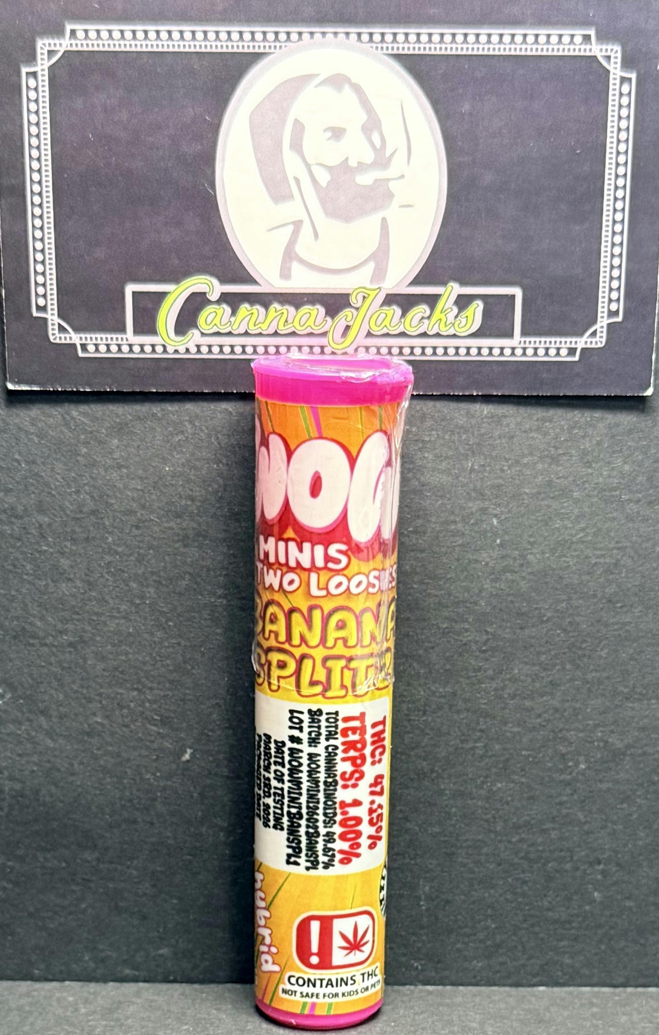 WOW | Two Loosies | 0.7G | Banana Splitz | (H) $9 {OTD}