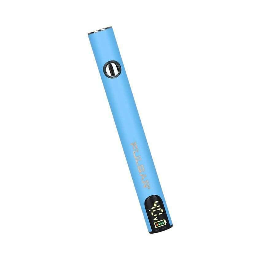 Digital Display Slim VV Click Button, Pulsar, 510 Battery, Blue