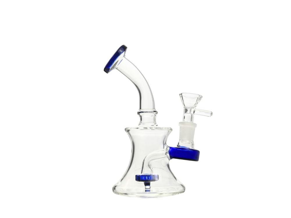 6" Inverse Funnel Rig w/Banger (GREEN OR BLUE)