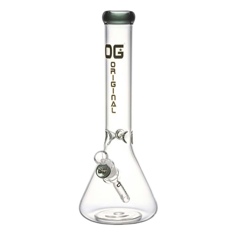 14" OG Original Colored Rim Beaker - Black