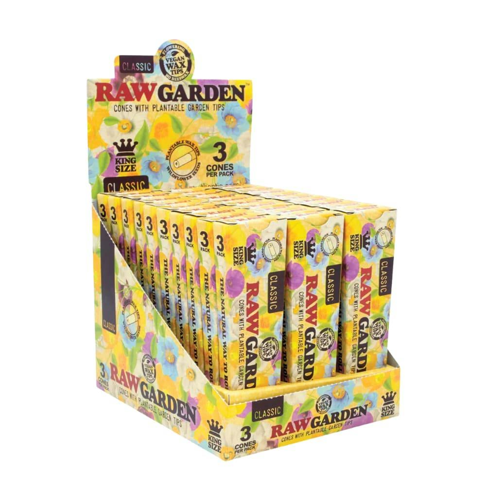 Raw Garden King Size Pre-Rolled Garden Cones 3pk