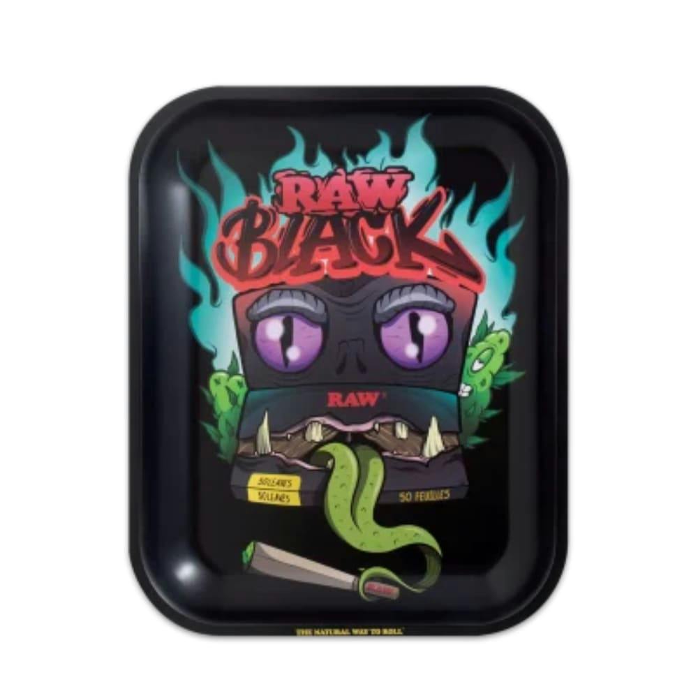 Raw Black Monster Metal Rolling Tray - Medium