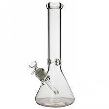 14" 7mm clear glass beaker