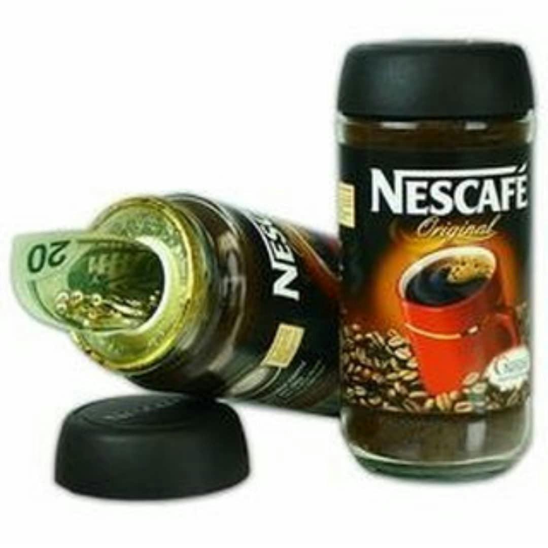 Nescafe Coffee Stash Can