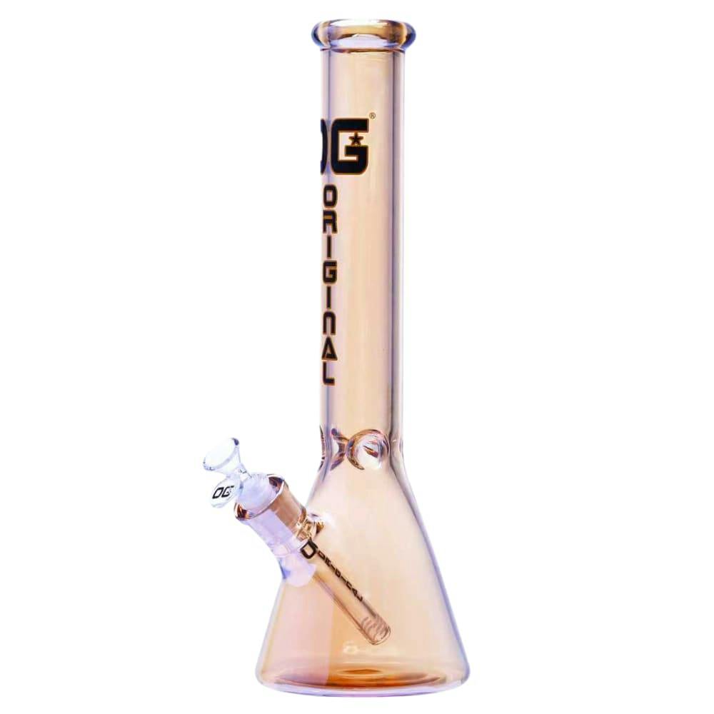 16" 7mm OG Original Vintage Tint Beaker Bong - Yellow