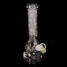 10" Silver Leaf Bong