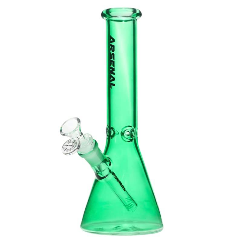 Green 10" 5mm Arsenal Classic Colored Beaker