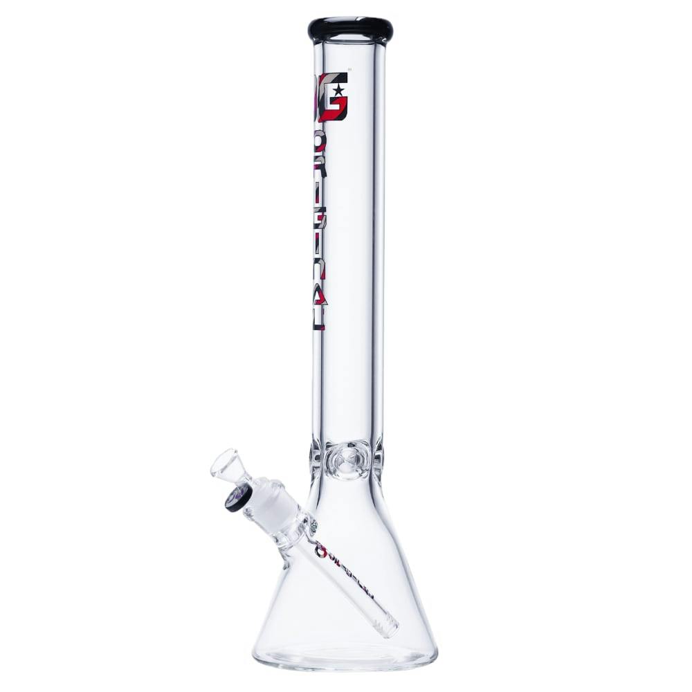 BLACK RIM 18" 9mm OG Original Signature Logo Beaker Bong