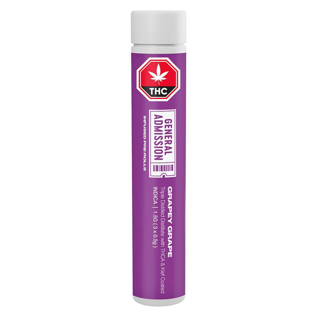 Grapey Grape Distillate Infused Pre-Roll 3x0.5g