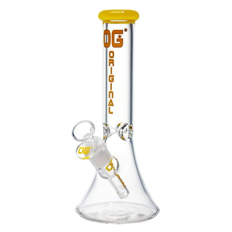 Yellow - 10" 5mm OG Original Clear Flow Bong