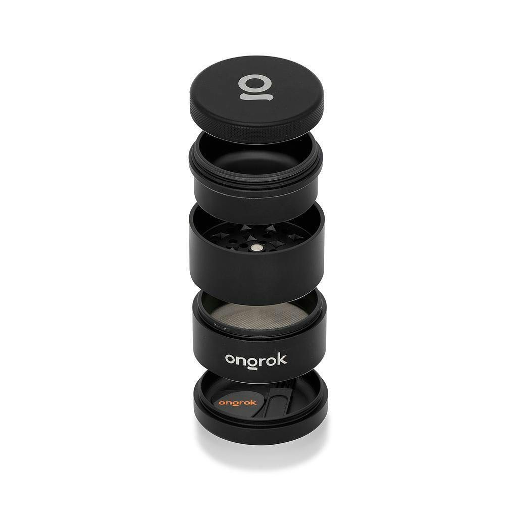 Black - Large 5 Piece Storage Grinder Ongrok
