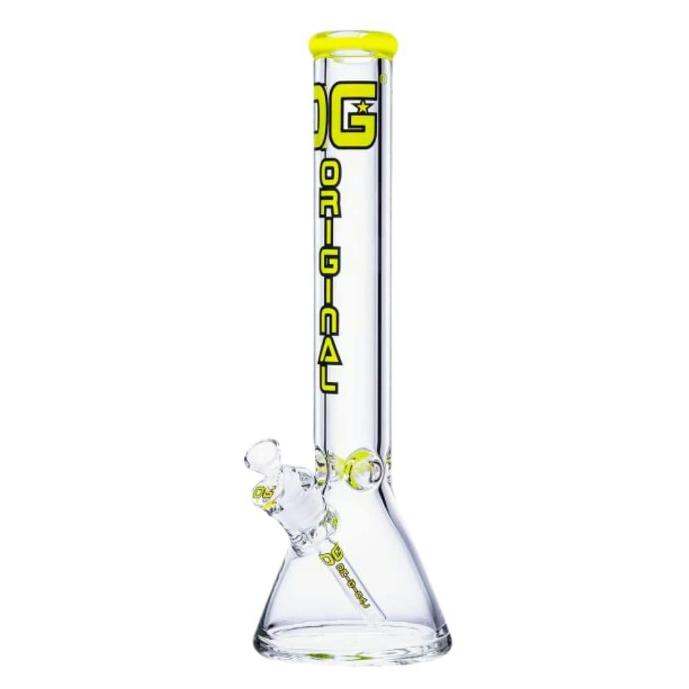 YELLOW - 16" 9mm OG Original Color Logo Bong