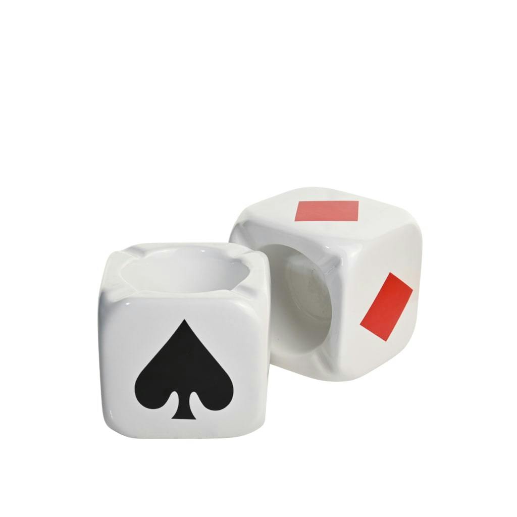 Fujima Playing Cards Ashtray Cube Ash Tray
