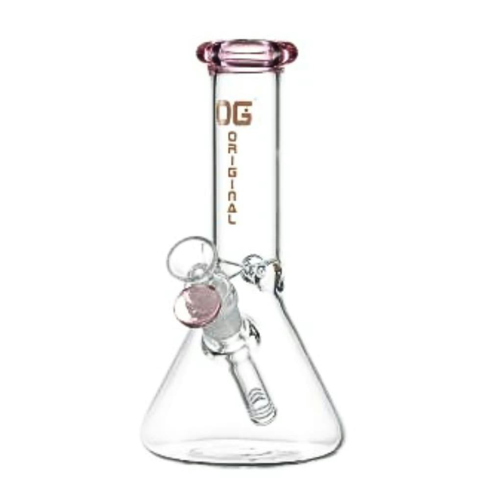 8" 4mm OG Original Mini Beaker BONG - Pink