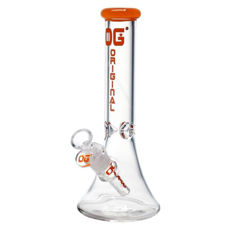 Orange - 10" 5mm OG Original Clear Flow Bong