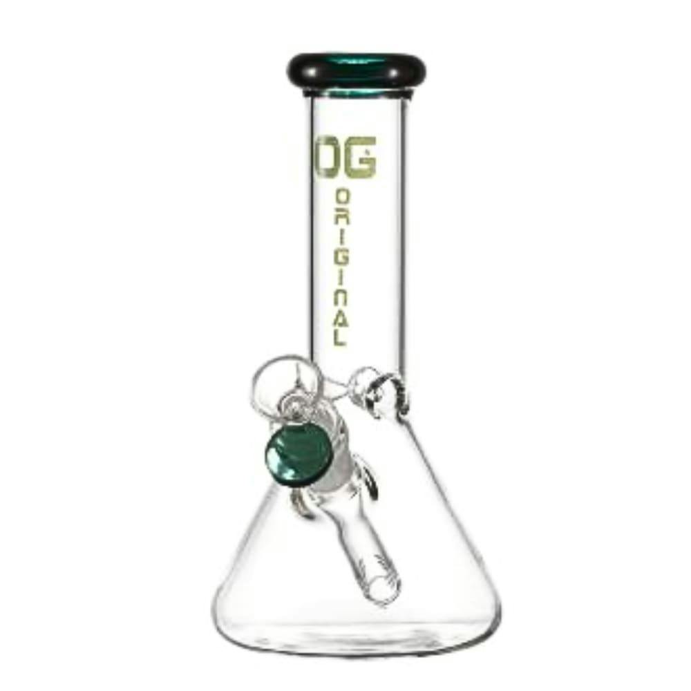 8" 4mm OG Original Mini Beaker BONG - Black