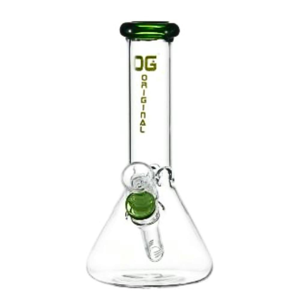 8" 4mm OG Original Mini Beaker BONG - Green