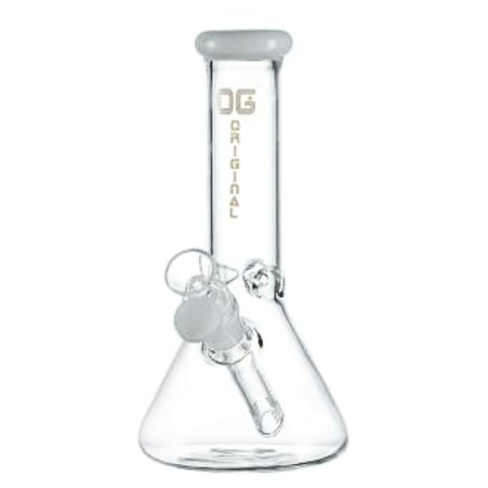 8" 4mm OG Original Mini Beaker BONG - White