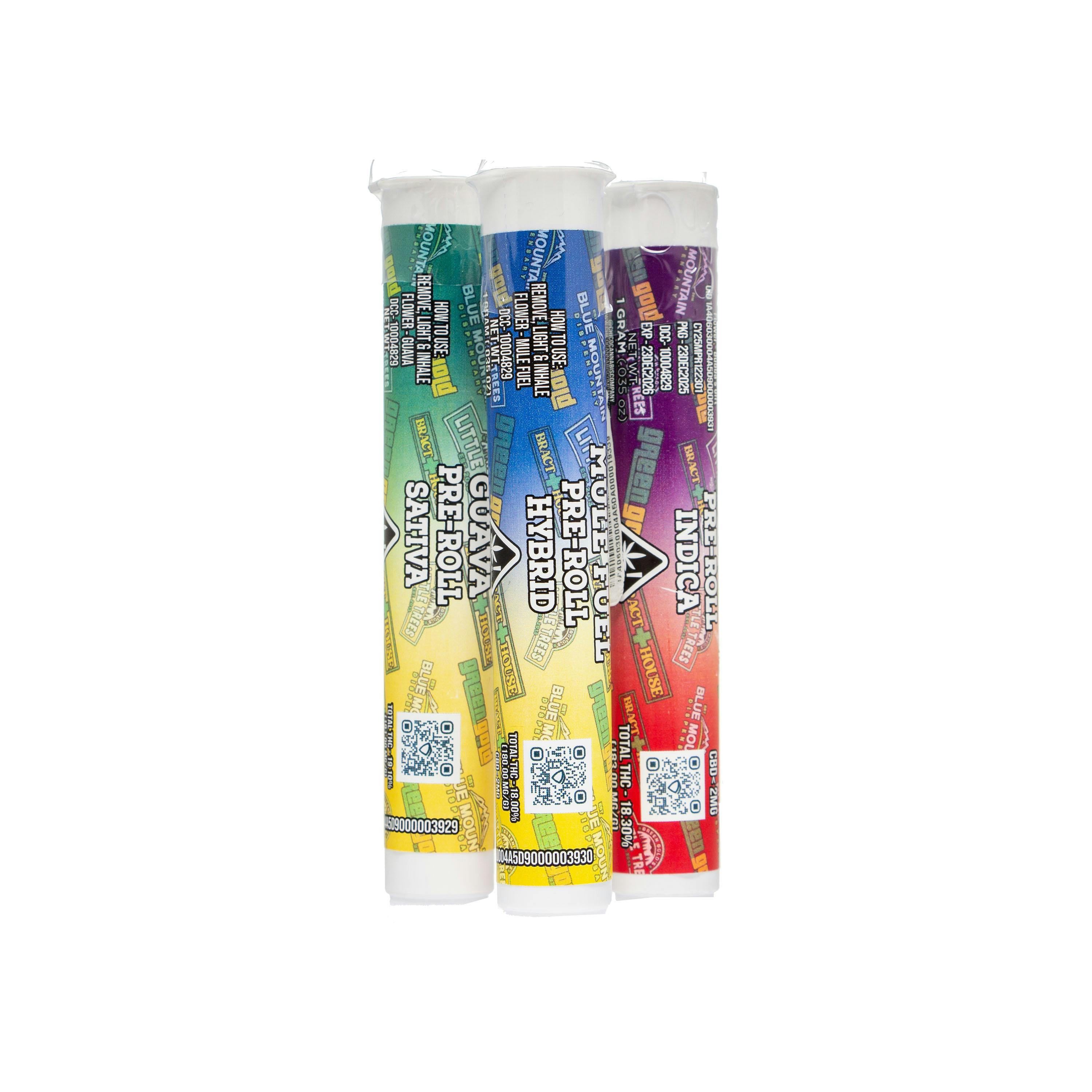 Green Gold | Bubbas Gift Pre-roll (1g)
