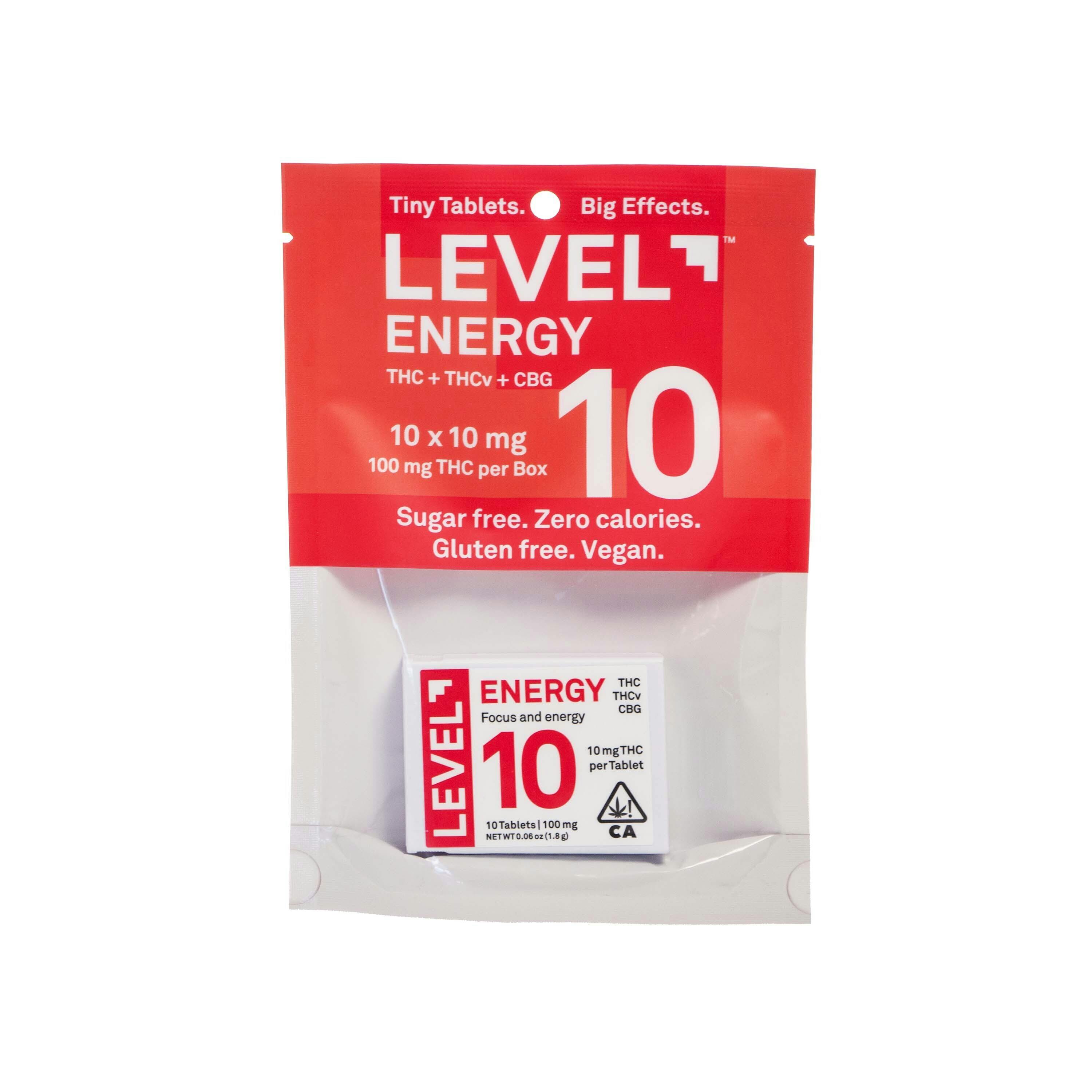 Level 10: Energy Tablets