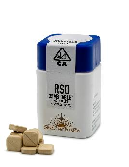 Emerald Bay RSO Tablets - 25mg Indica - Glitter Bomb
