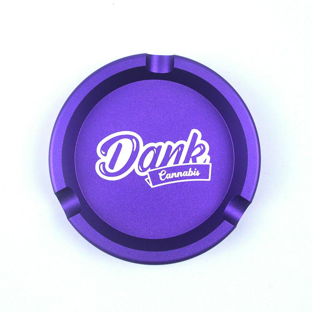 Dank Logo | Aluminum Ashtray | Purple