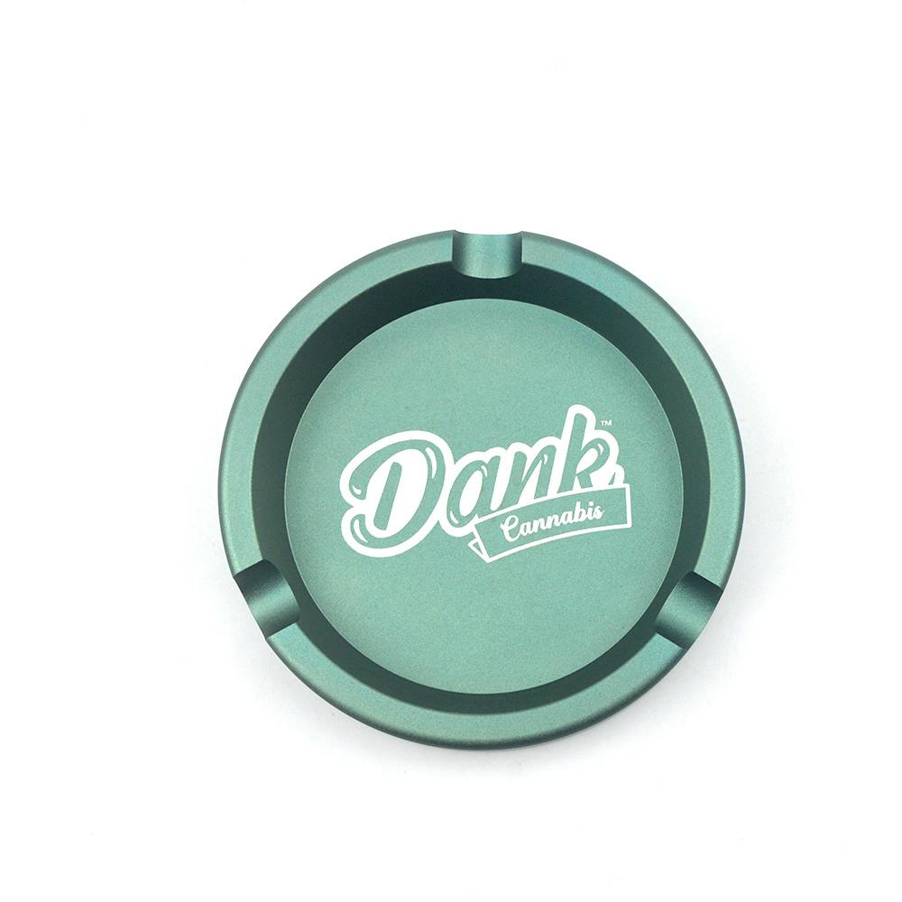 Dank Logo | Aluminum Ashtray | Midnight Green