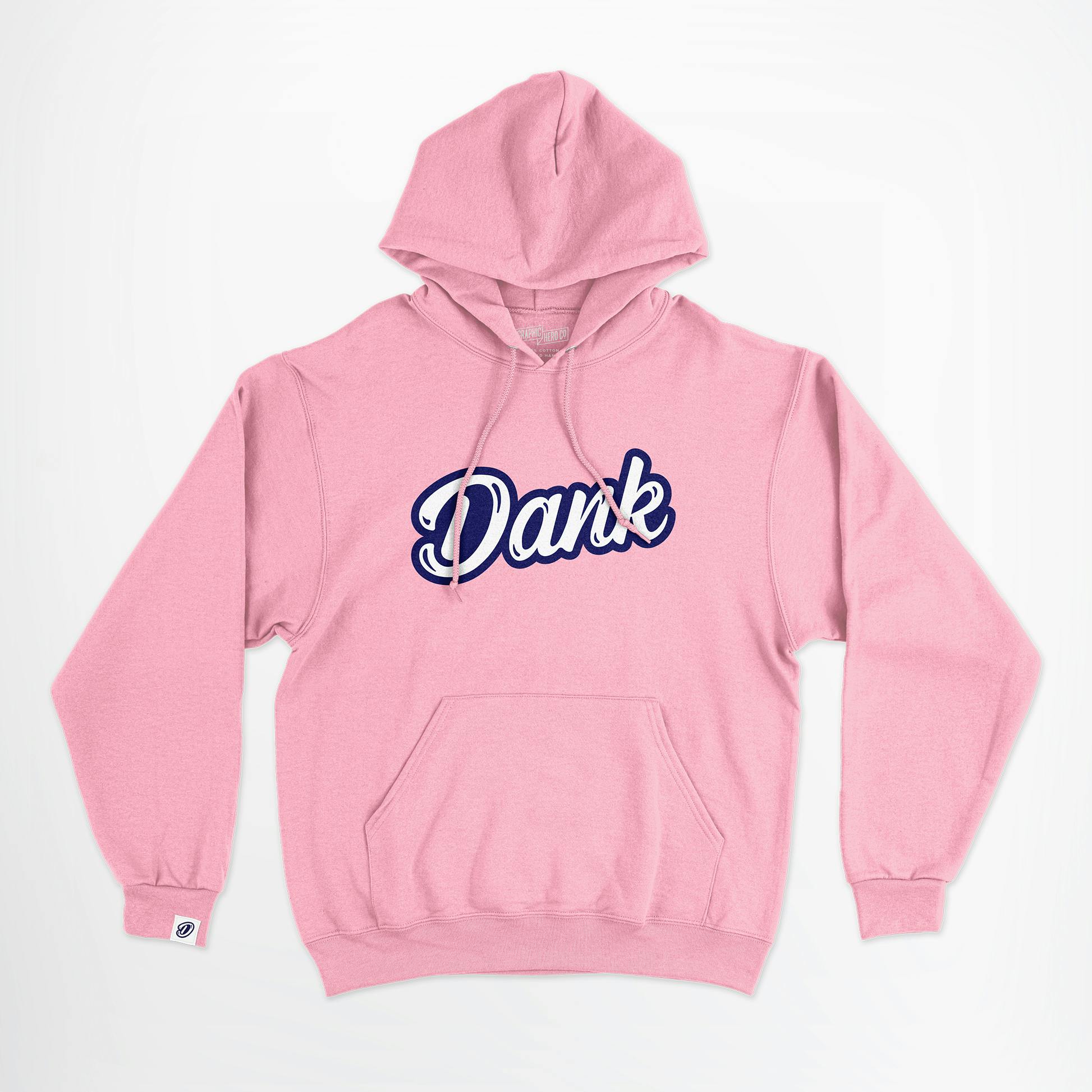Dank Hoodie | Dank Logo | Pink | Small