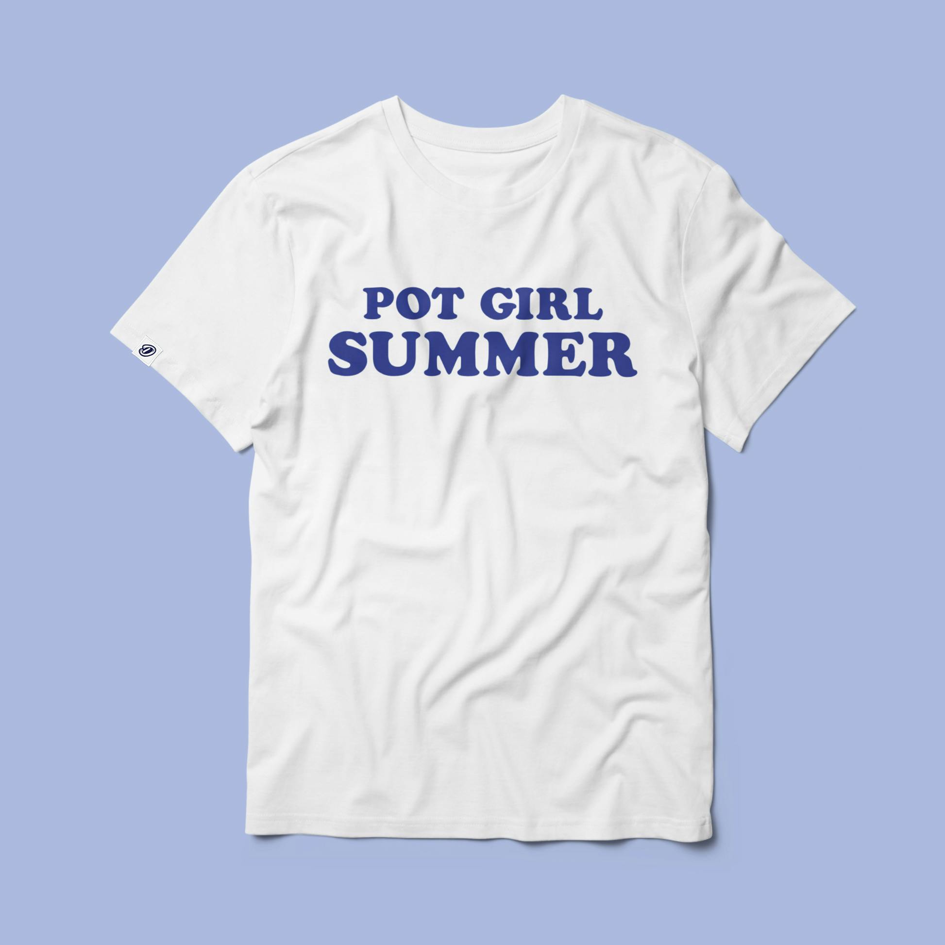 Dank Tee | Pot Girl Summer | White | Small