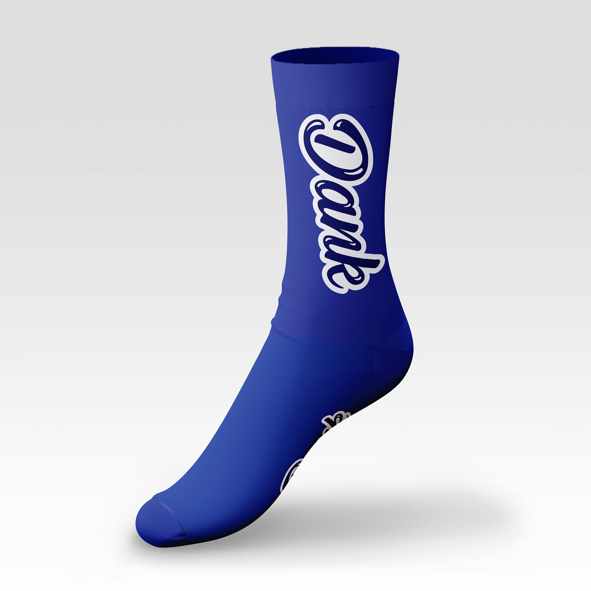 Dank Socks | Dank Logo Sports Blue | Men's Size US 8-12