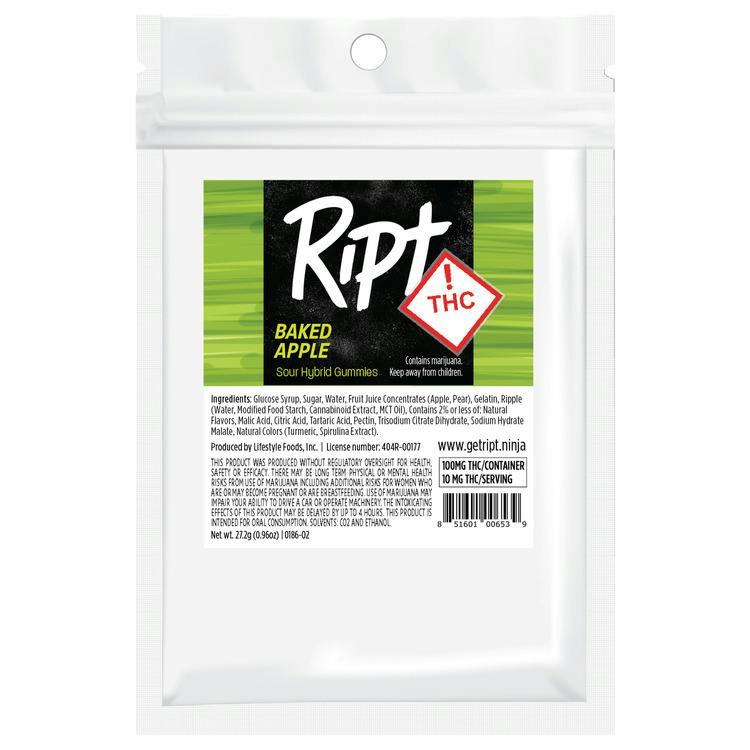 Baked Apple - Sour Hybrid (100mg THC)