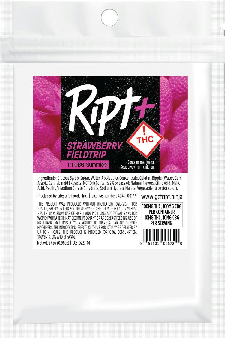 RIPT | Gummies | (H) Wake The F* Up 1:1:1 THC:CBD:CBG
