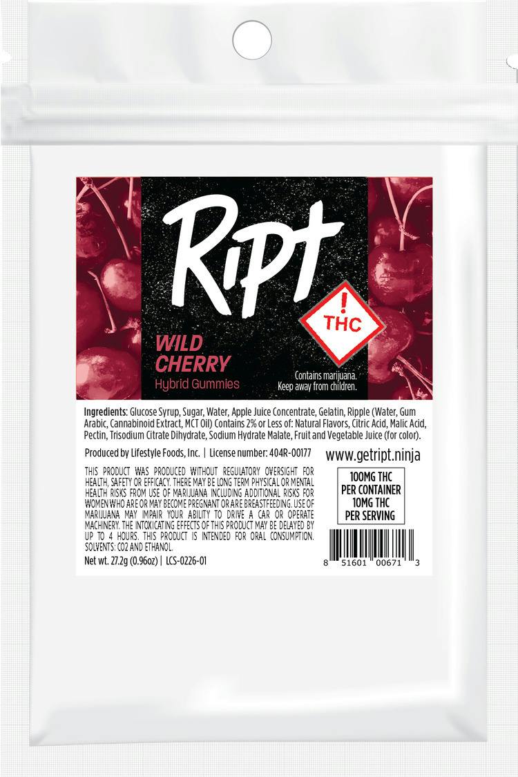 Wild Cherry - Hybrid (100mg THC)