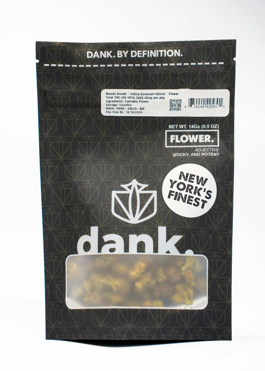 Dank - Mendo Breath - 14g Sungrown Flower