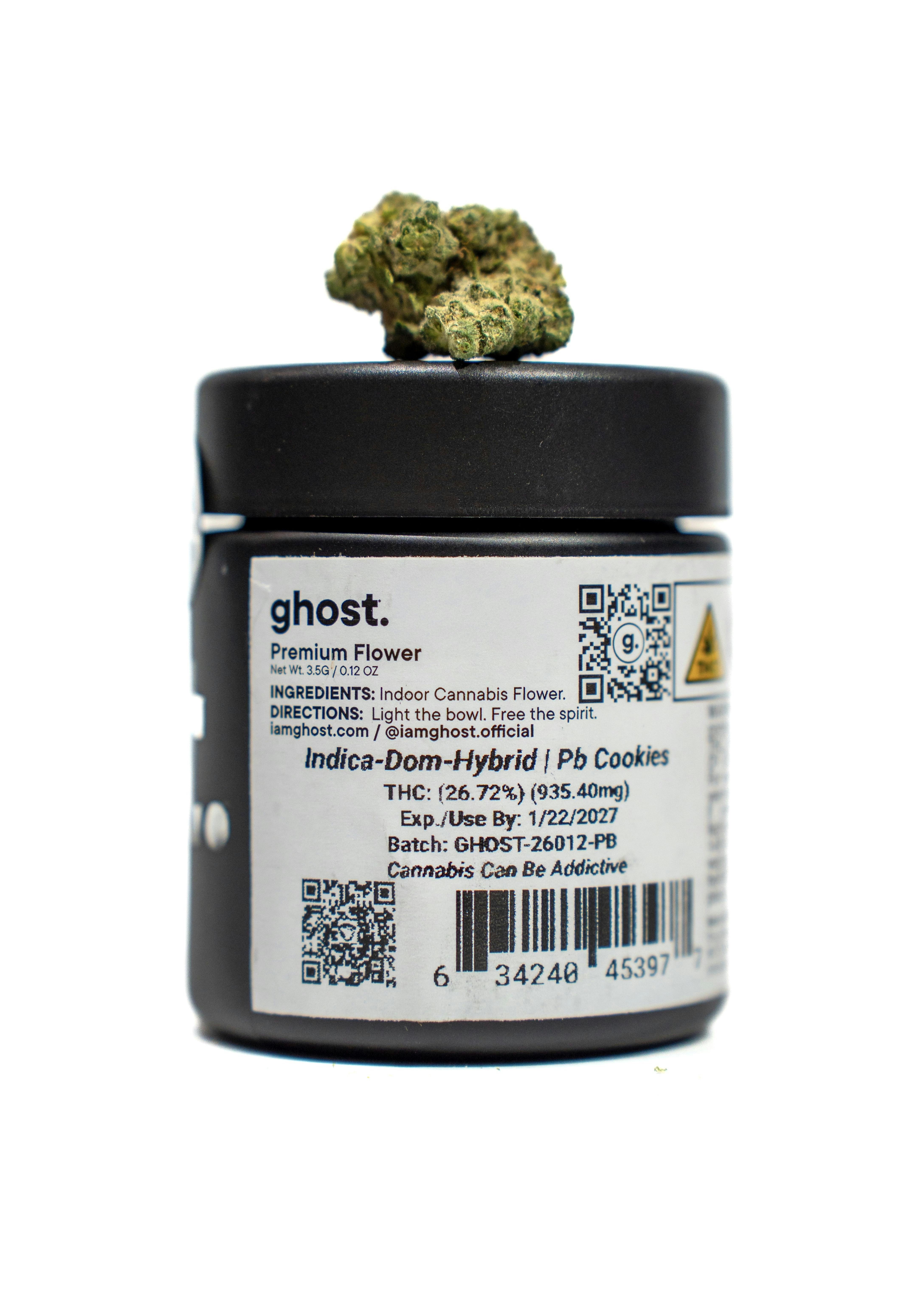 Ghost - PB Cookies - 3.5g Indoor Grown Flower