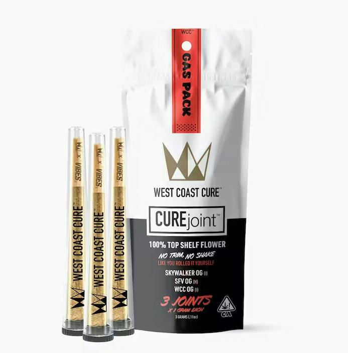 West Coast Cure Gas Pack Preroll 3pk 3g