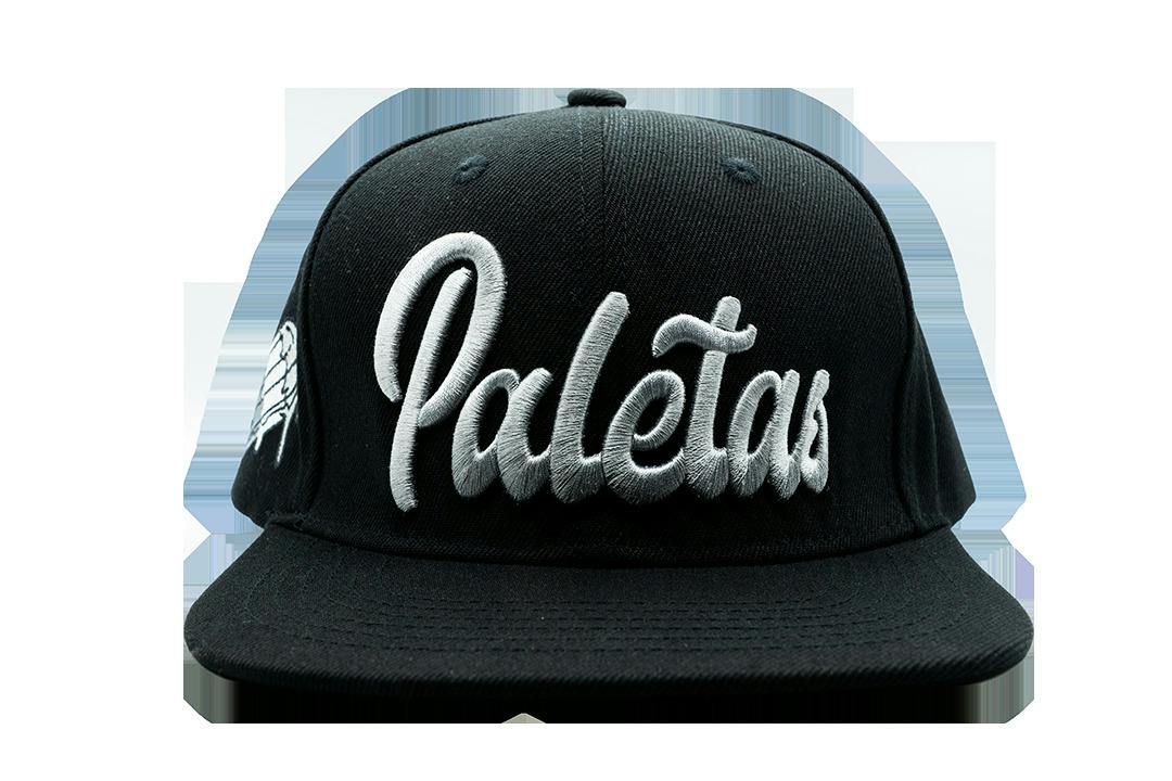 Paletas Hat Black/Front Silver Lettering