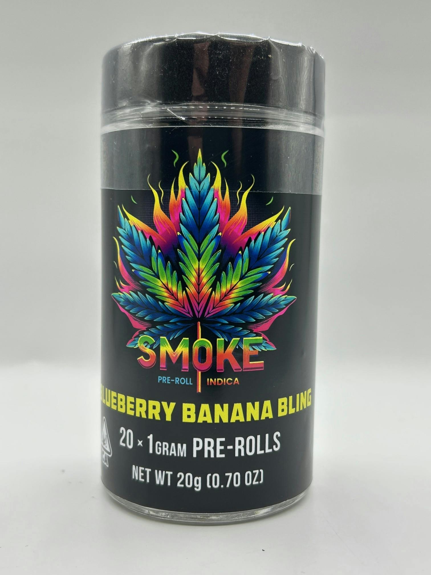 Smoke Blueberry Banana Bling Indica Preroll 20pk 20g