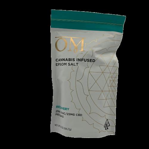 OM Recovery 1:1 THC:CBD Epsom Salt 6.5oz 50mg