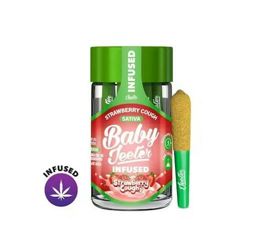 Baby Jeeter Strawberry Cough Sativa Infused Preroll 5pk 2.5g