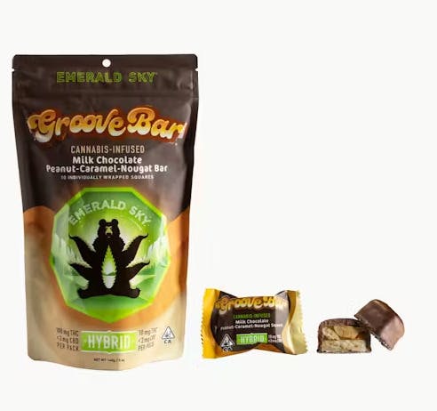 Emerald Sky: Emerald Sky Dark Chocolate Hybrid Peanut Butter Cups 100mg