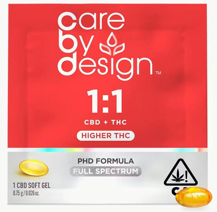 Care by Design 1:1 CBD:THC Soft Gel Single 40mg