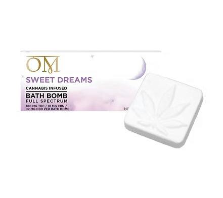 OM Sweet Dreams Full Spectrum Bath Bomb 10:1 THC:CBN 110mg