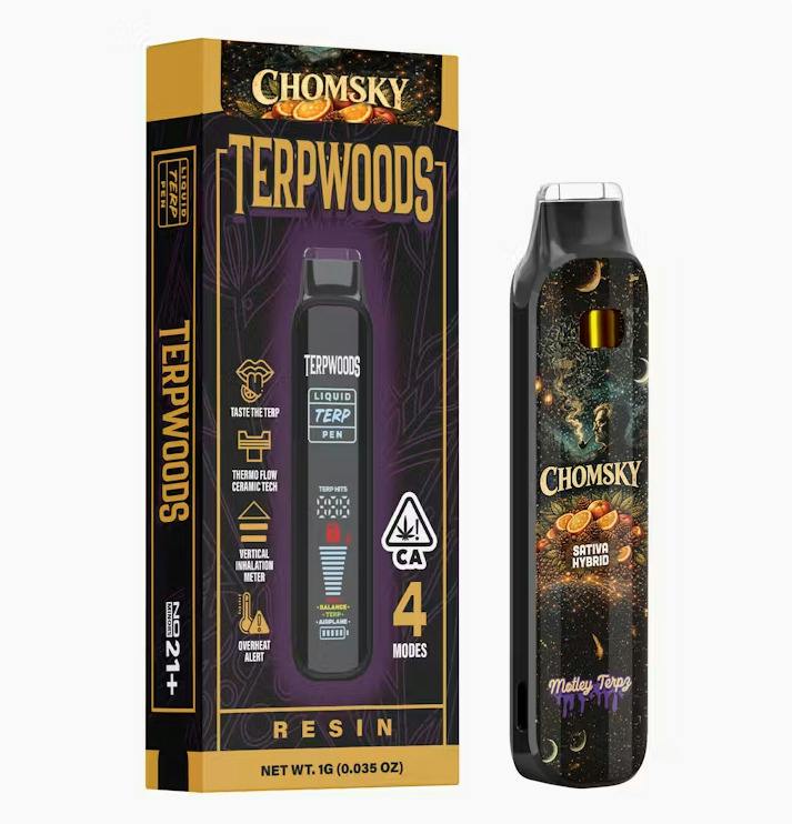 Terpwoods Chomsky Sativa Hybrid Live Resin AIO 1g
