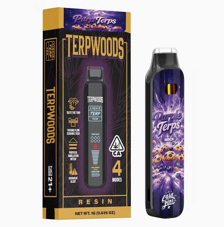 Terpwoods Purple Terps Indica Live Resin AIO 1g
