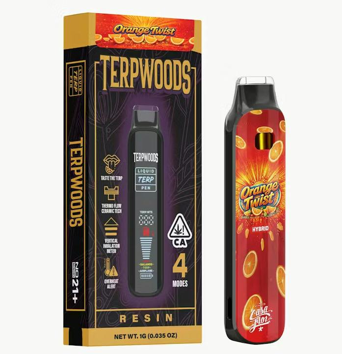 Terpwoods Orange Twist Hybrid Live Resin AIO 1g