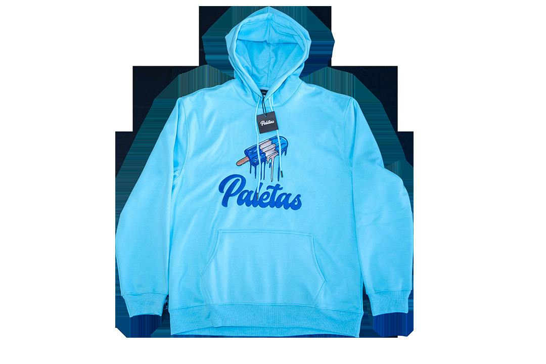 Paletas Blue/Blue Logo Pullover Hoodie (Small)