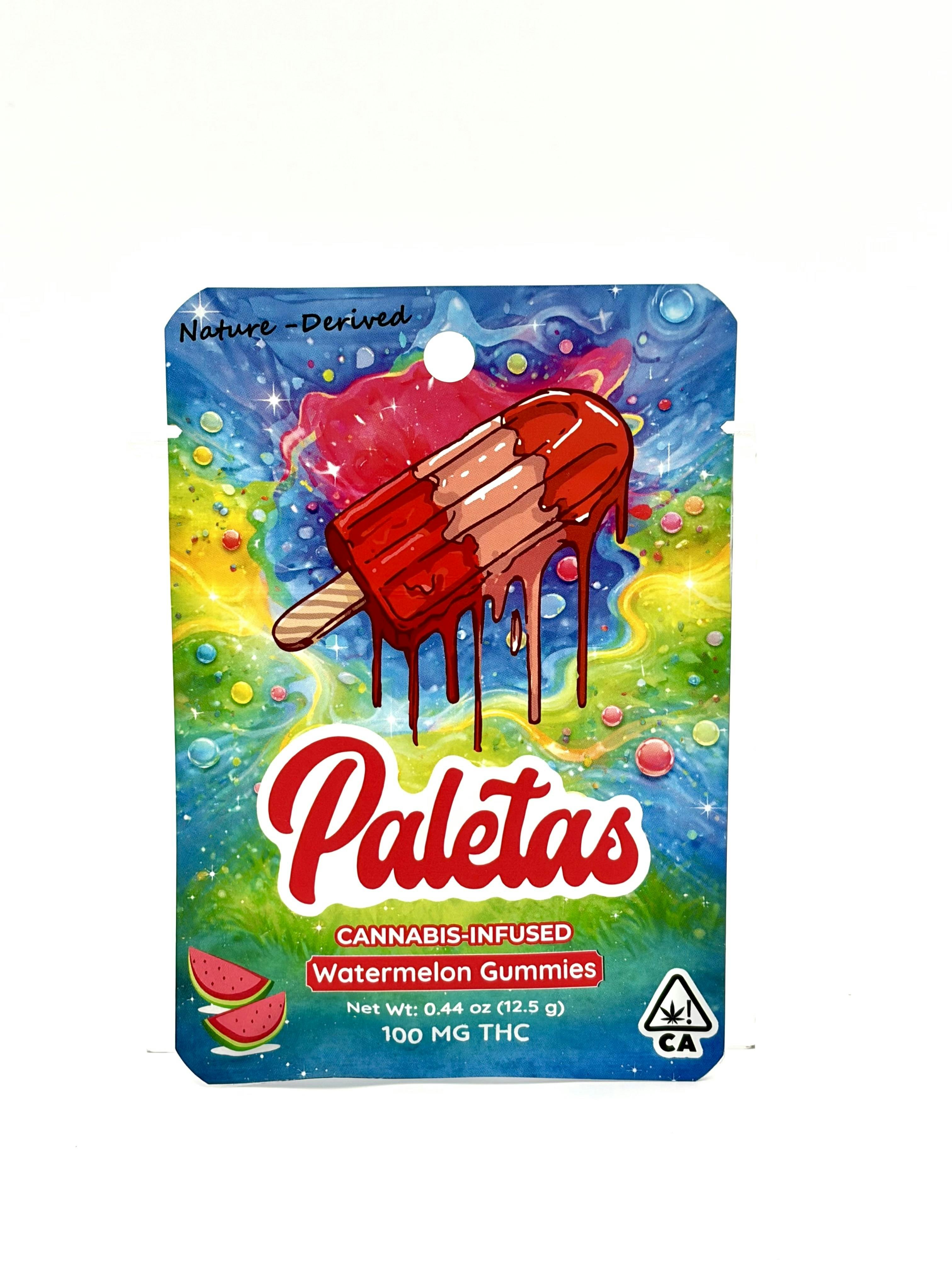 Paletas: Paletas Watermelon Hybrid Gummy 100mg
