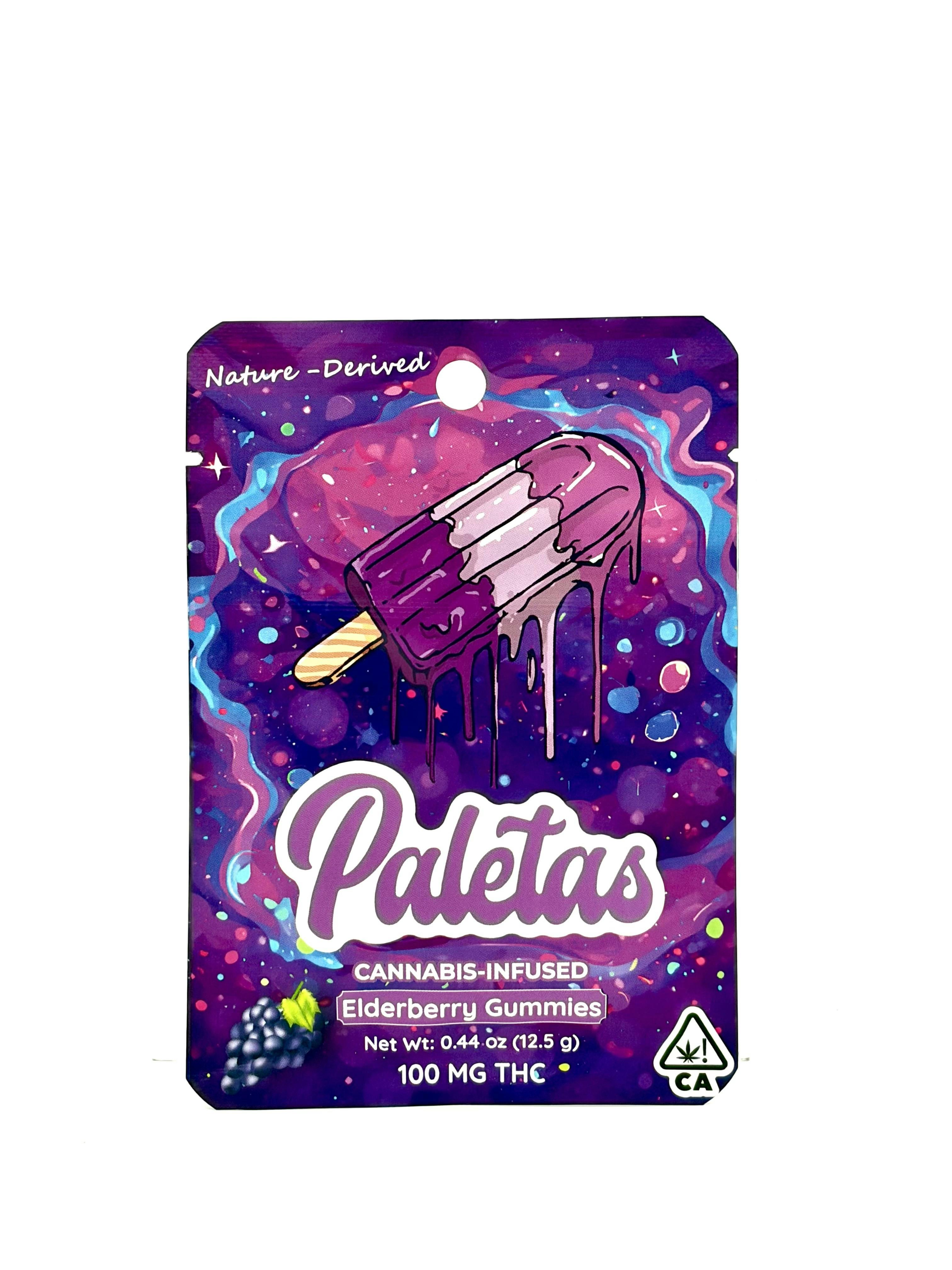 Paletas: Paletas Elderberry Indica Gummy 100mg