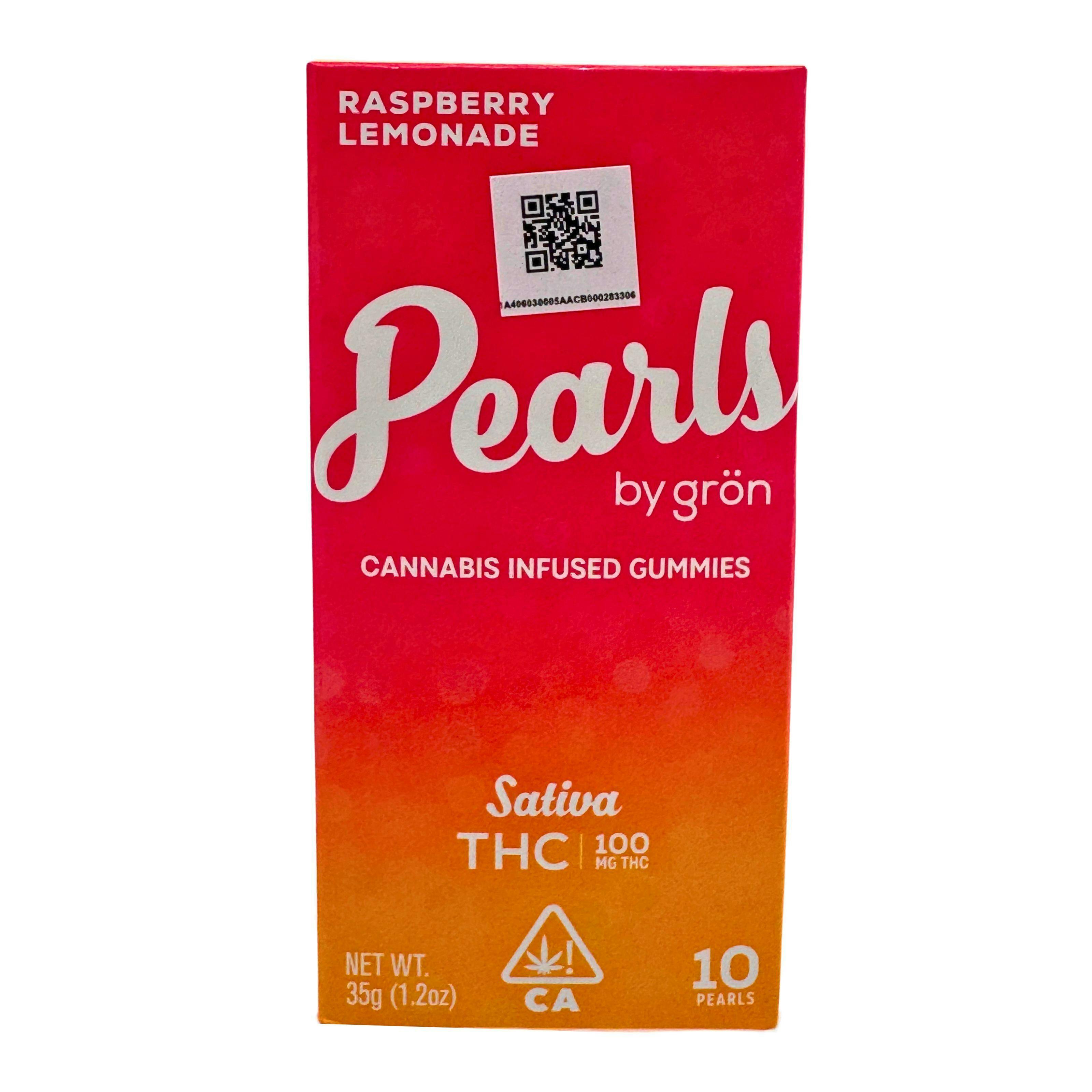 Gron Pearls Raspberry Lemonade Sativa Gummies 100mg